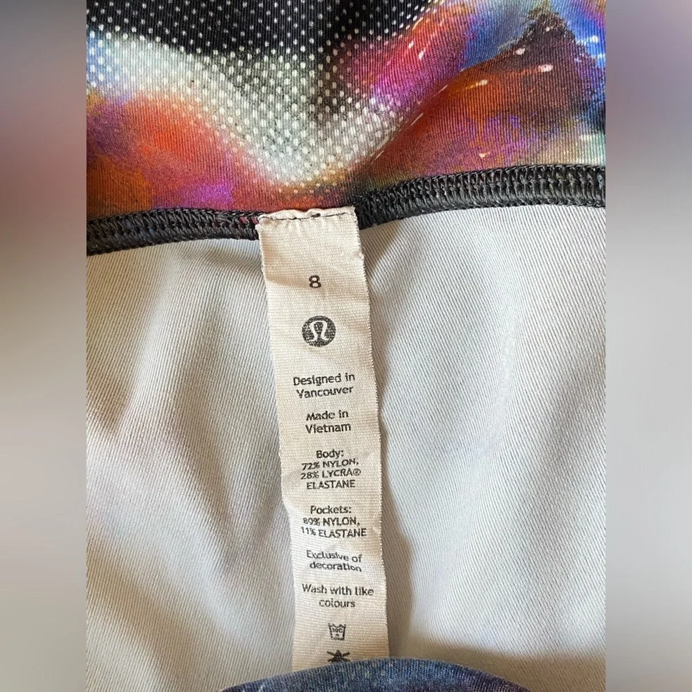 Lululemon Power Thru High-Rise Tight 25" in Hyper Drift Multi ~ Size 8 - Picture 10 of 11